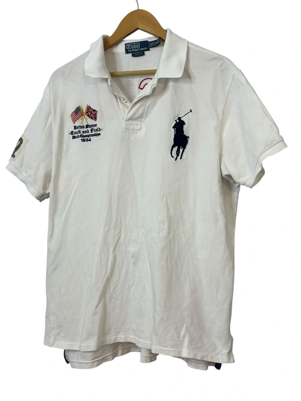 Vintage Ralph Lauren United States/British Polo Big Pony Track Field 012 XXL